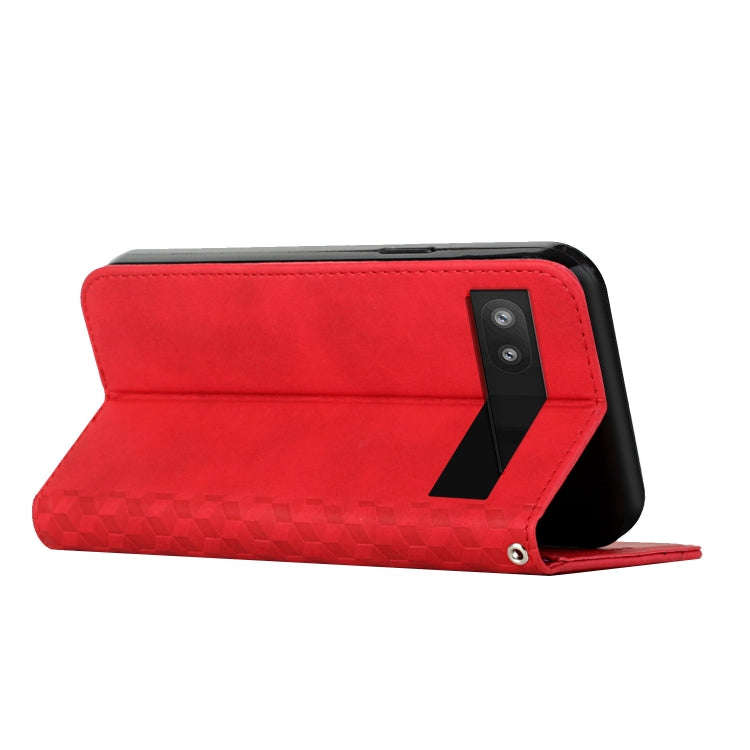 For Google Pixel 6a Skin Feel Magnetic Leather Phone Case(Red)