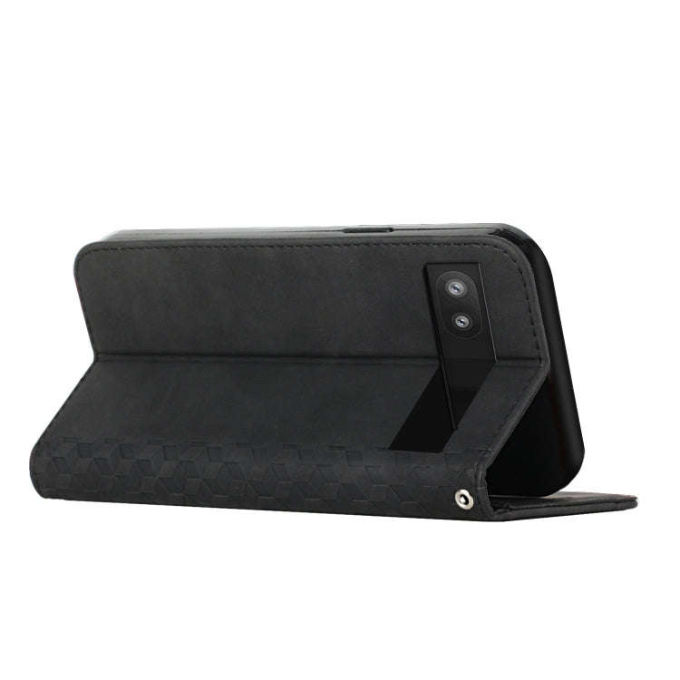 For Google Pixel 6a Skin Feel Magnetic Leather Phone Case(Black)