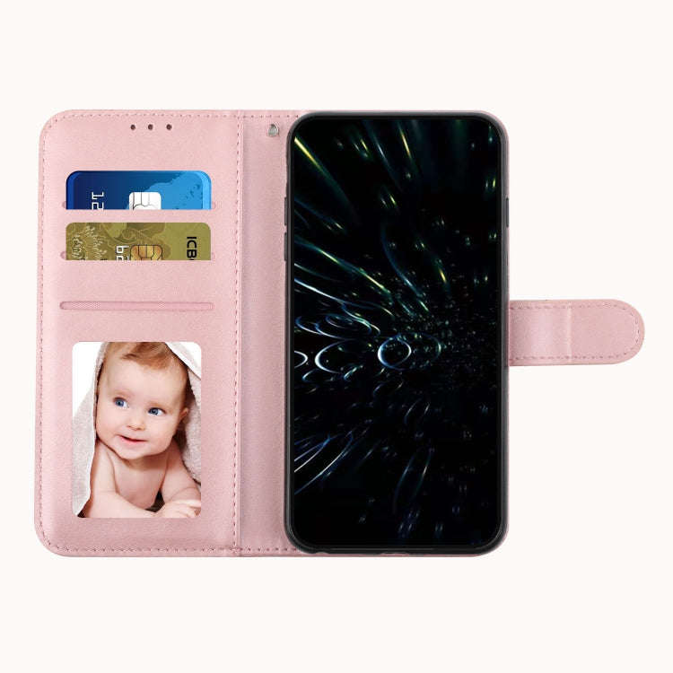 For Google Pixel 6a Stitching Calf Texture Buckle Leather Phone Case(Pink)