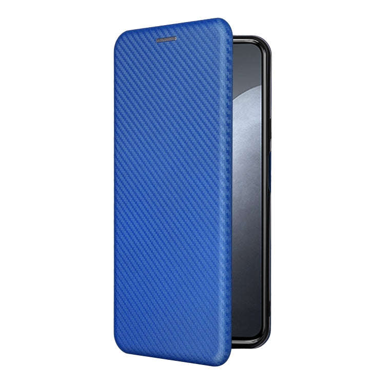 For Cubot X50 Carbon Fiber Texture Leather Phone Case(Blue)