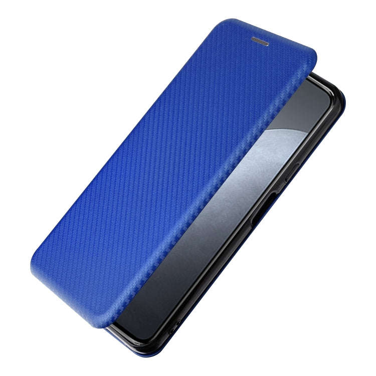 For Cubot X50 Carbon Fiber Texture Leather Phone Case(Blue)