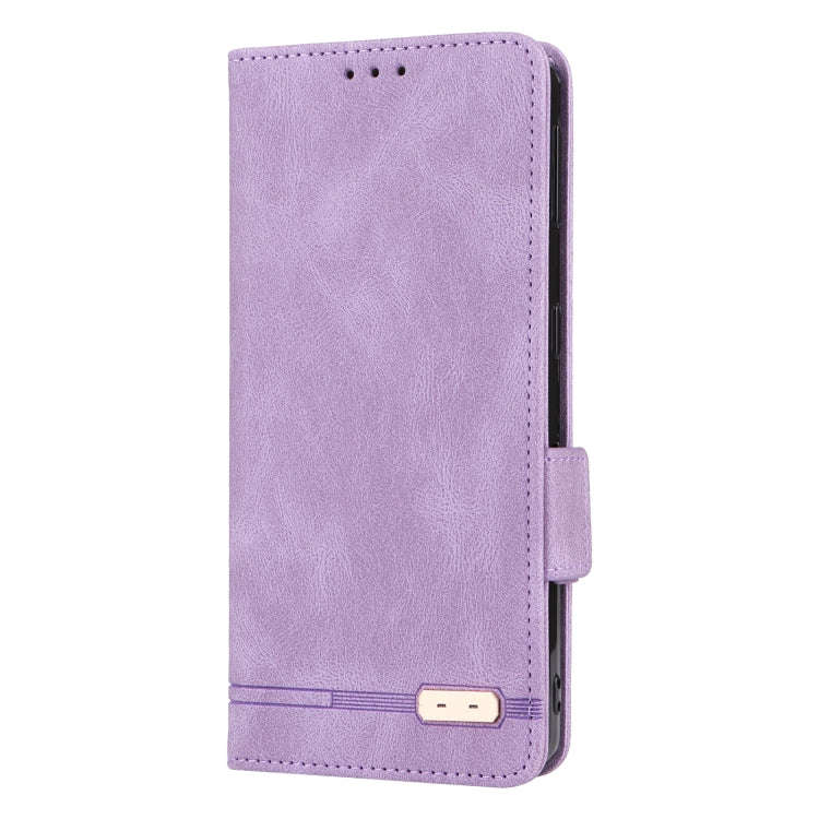 For Sharp Aquos Sense7 Plus Magnetic Clasp Flip Leather Phone Case(Purple)