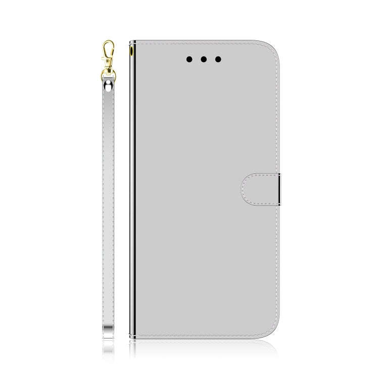 For Asus Zenfone 9 Imitated Mirror Surface Flip Leather Phone Case(Silver)
