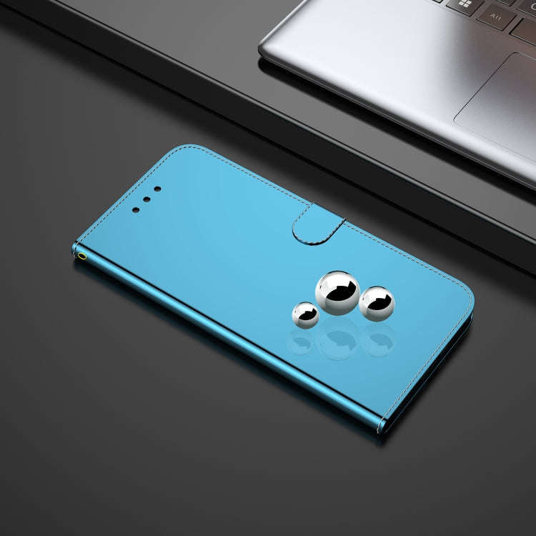 For Nothing Phone 1 Imitated Mirror Surface Flip Leather Phone Case(Blue)