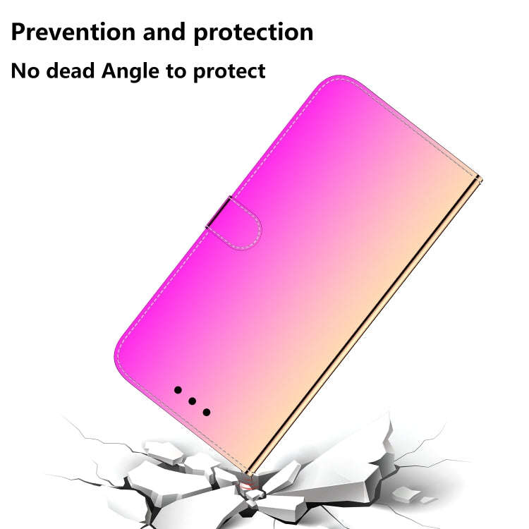 For Honor X9 / X9 5G Imitated Mirror Surface Flip Leather Phone Case(Gradient Color)