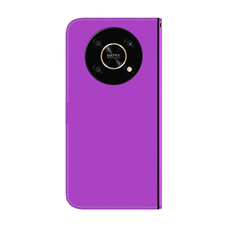 For Honor X9 / X9 5G Imitated Mirror Surface Flip Leather Phone Case(Purple)