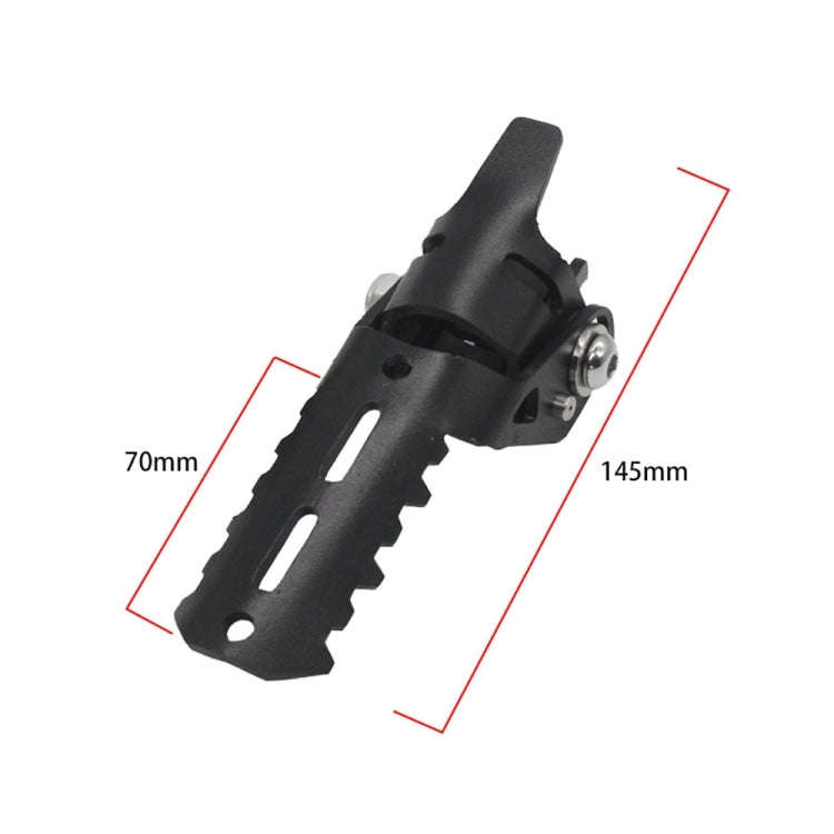For BMW R1250GS R1200 GS ADV Motorcycle 22-25mm Front Folding Foot Pegs Footrests Clamps(Black)