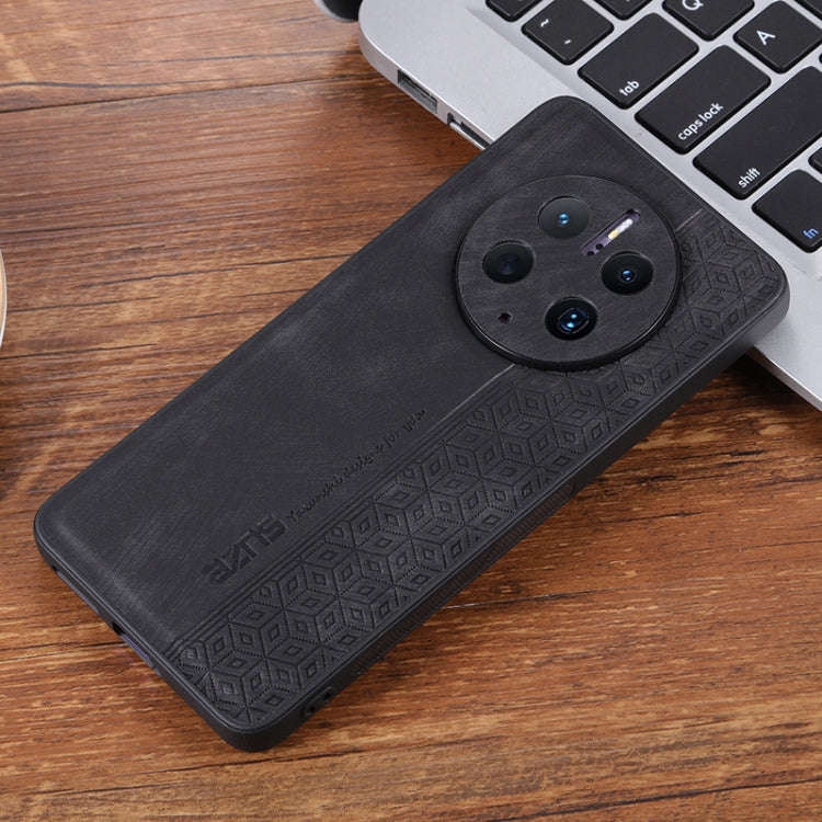 For Huawei Mate 50 Pro AZNS 3D Embossed Skin Feel Phone Case(Black)