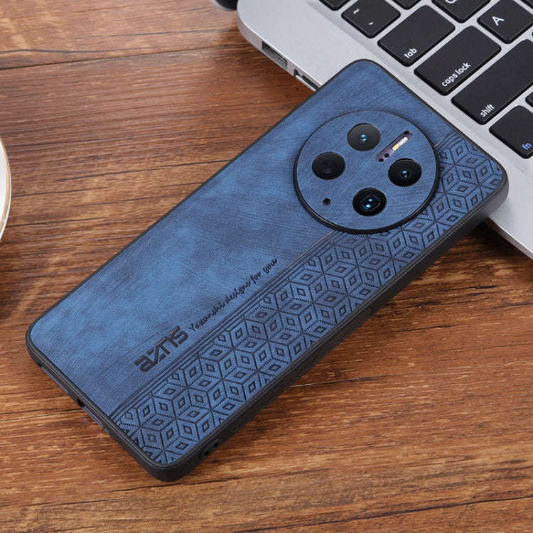 For Huawei Mate 50 Pro AZNS 3D Embossed Skin Feel Phone Case(Sapphire Blue)