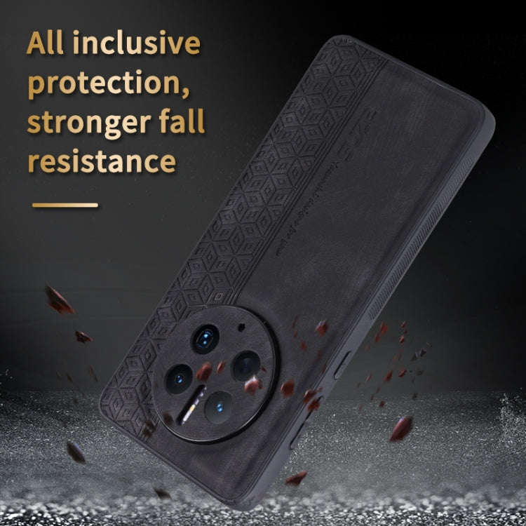 For Huawei Mate 50 Pro AZNS 3D Embossed Skin Feel Phone Case(Sapphire Blue)