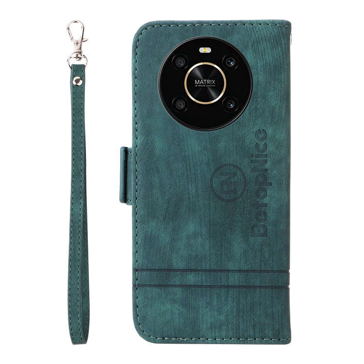For Honor X9 4G / 5G / Honor X30 BETOPNICE Dual-side Buckle Leather Phone Case(Green)