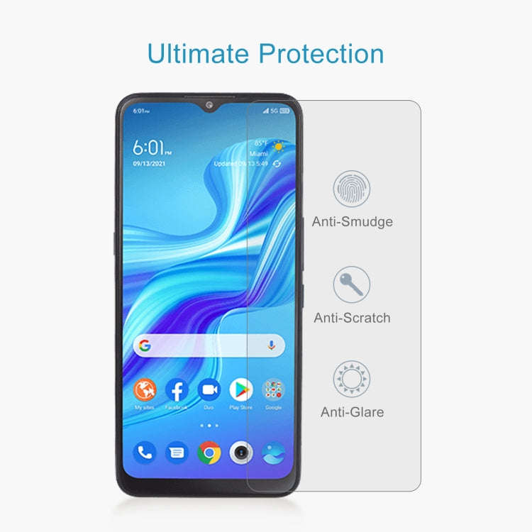 For TCL 4X 5G 10pcs 0.26mm 9H 2.5D Tempered Glass Film