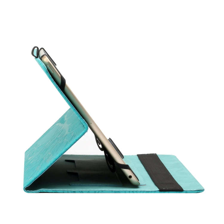 For 8 inch Life Tree Pattern Flip Universal Leather Tablet Case(Blue)