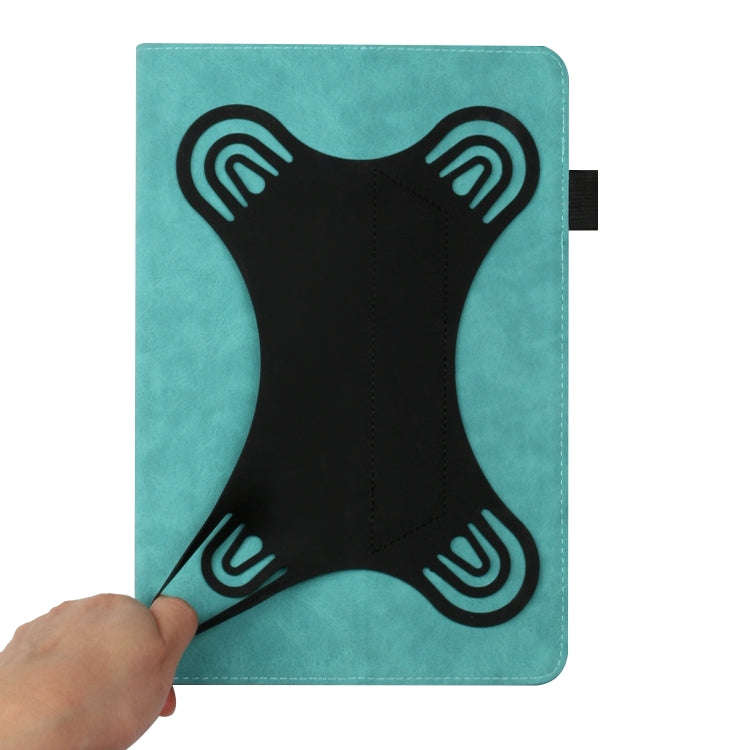 For 8 inch Life Tree Pattern Flip Universal Leather Tablet Case(Blue)