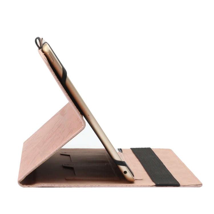 For 8 inch Life Tree Pattern Flip Universal Leather Tablet Case(Rose Gold)