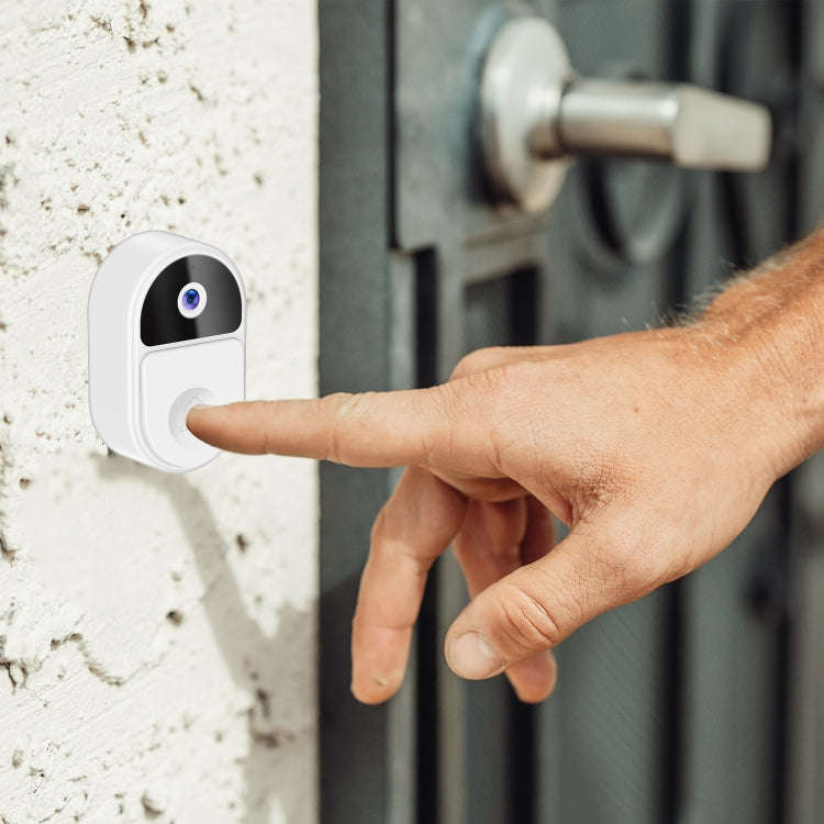 ML18 Mini Ultra Wide Angle Smart Video Doorbell Support Two-way Voice(White)
