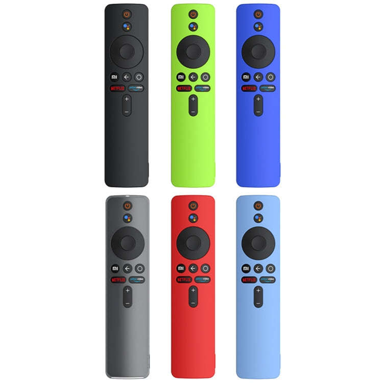 For Xiaomi MiBox S Solid Color Silicone Protective Cover(Dark Blue)