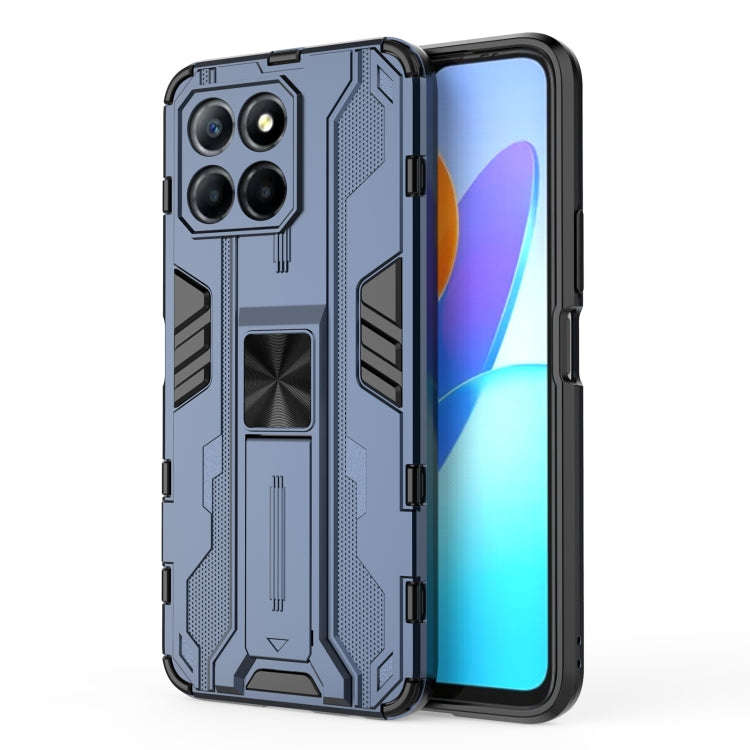 For Honor X8 5G Supersonic PC + TPU Shock-proof Protective Phone Case(Blue)