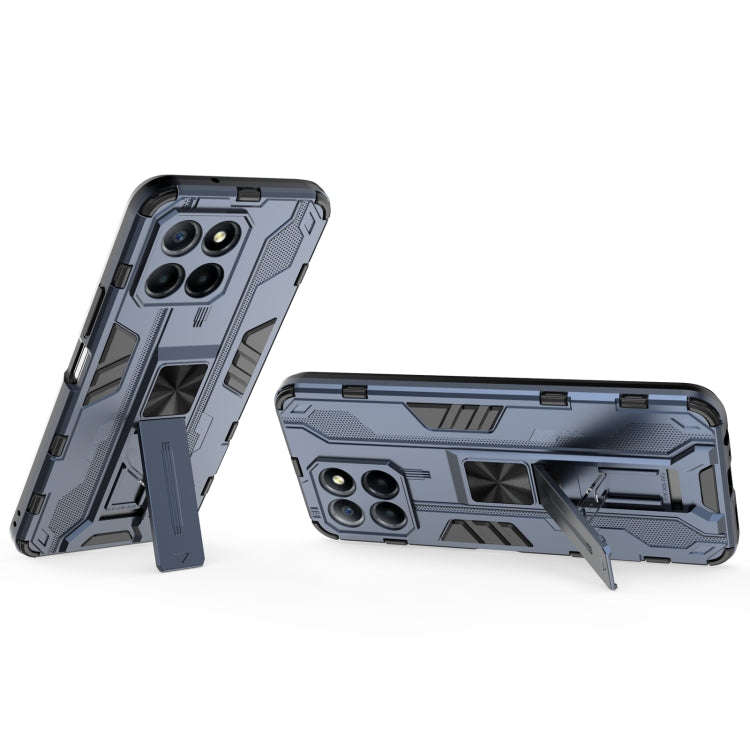 For Honor X8 5G Supersonic PC + TPU Shock-proof Protective Phone Case(Blue)