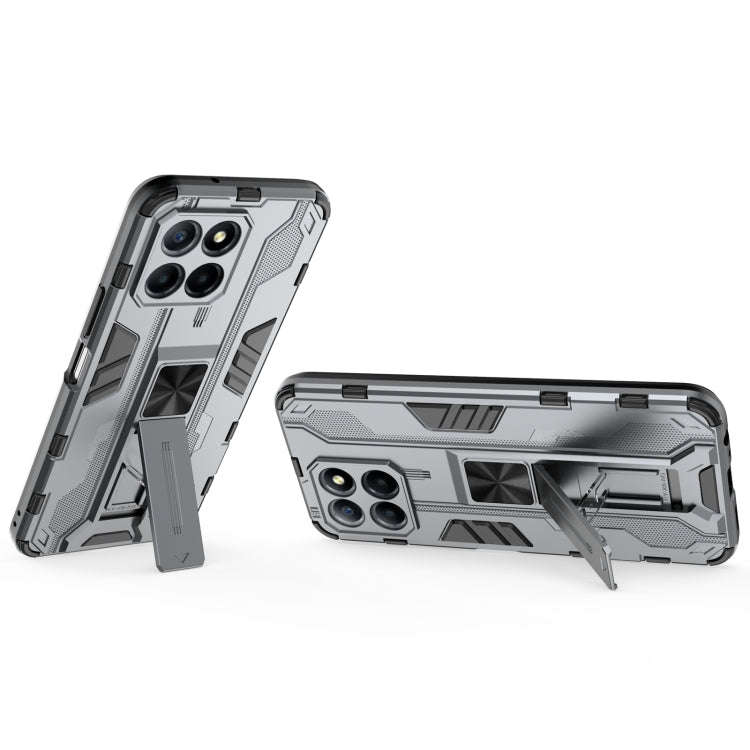 For Honor X8 5G Supersonic PC + TPU Shock-proof Protective Phone Case(Grey)