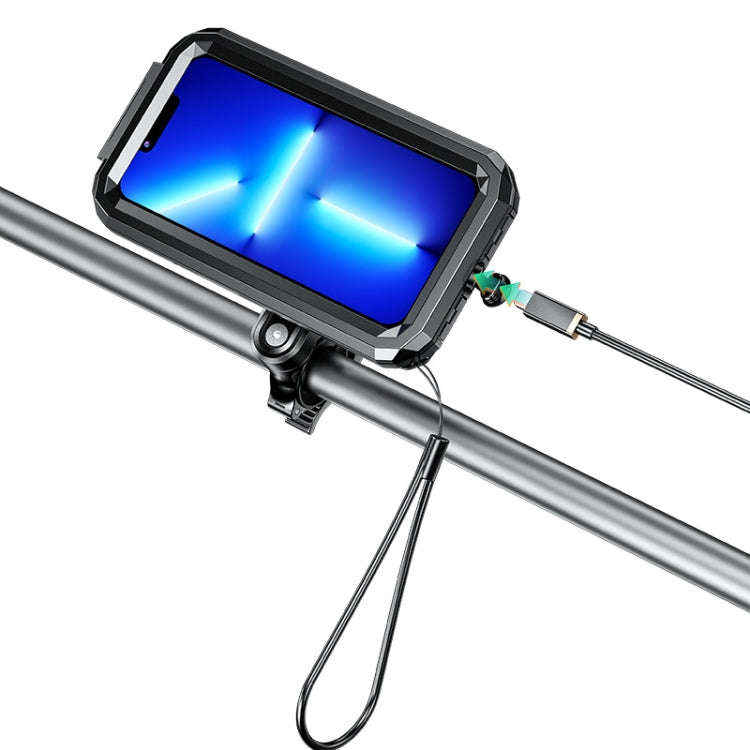 Kewig M18S-QD Motorcycle / Bicycle Waterproof Quick Release Mobile Phone Holder