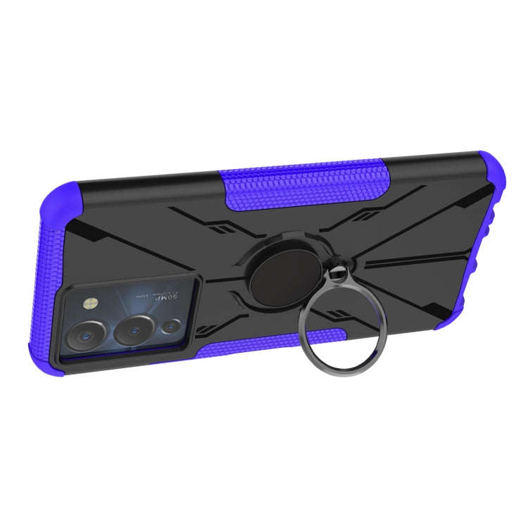 For Infinix Note 12 G96 Armor Bear Shockproof PC + TPU Phone Case with Ring(Purple)