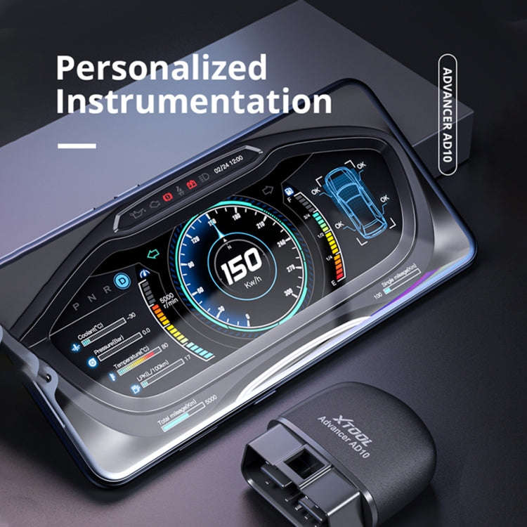 BFN  Bluetooth 5.1 Car Diagnostic Software Tester OBD2 Engine Fault Diagnosis Tester AD11 Mobile ...