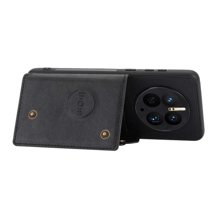 For Huawei Mate 50 Pro Double Buckle Magnetic Phone Case(Black)