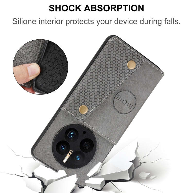 For Huawei Mate 50 Pro Double Buckle Magnetic Phone Case(Red)