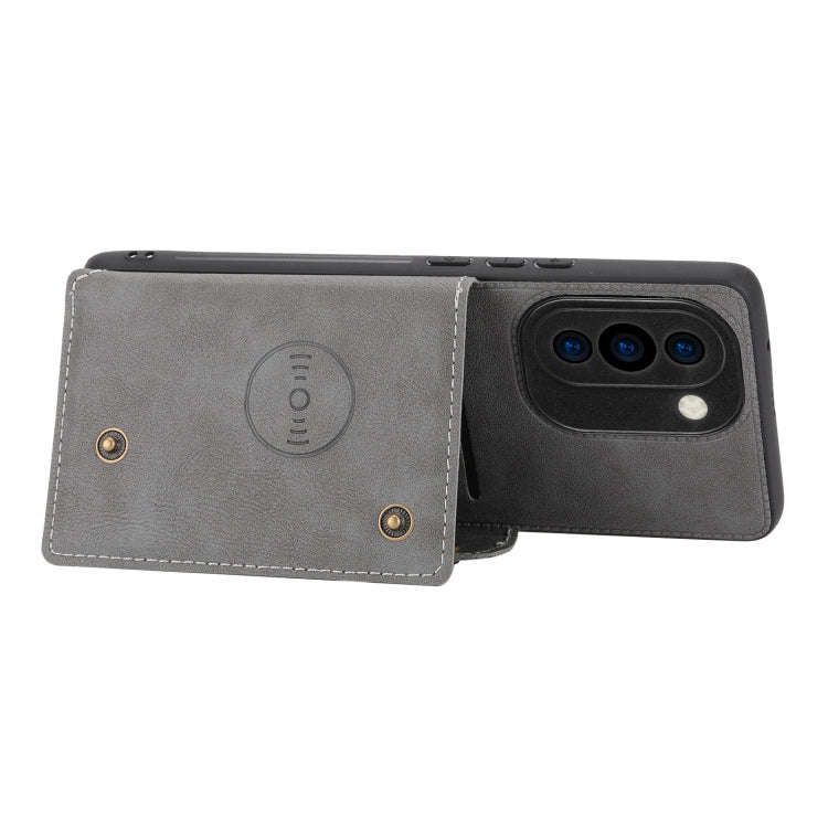 For Huawei nova 10 Double Buckle Magnetic Phone Case(Grey)