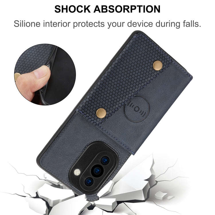 For Huawei nova 10 Double Buckle Magnetic Phone Case(Grey)
