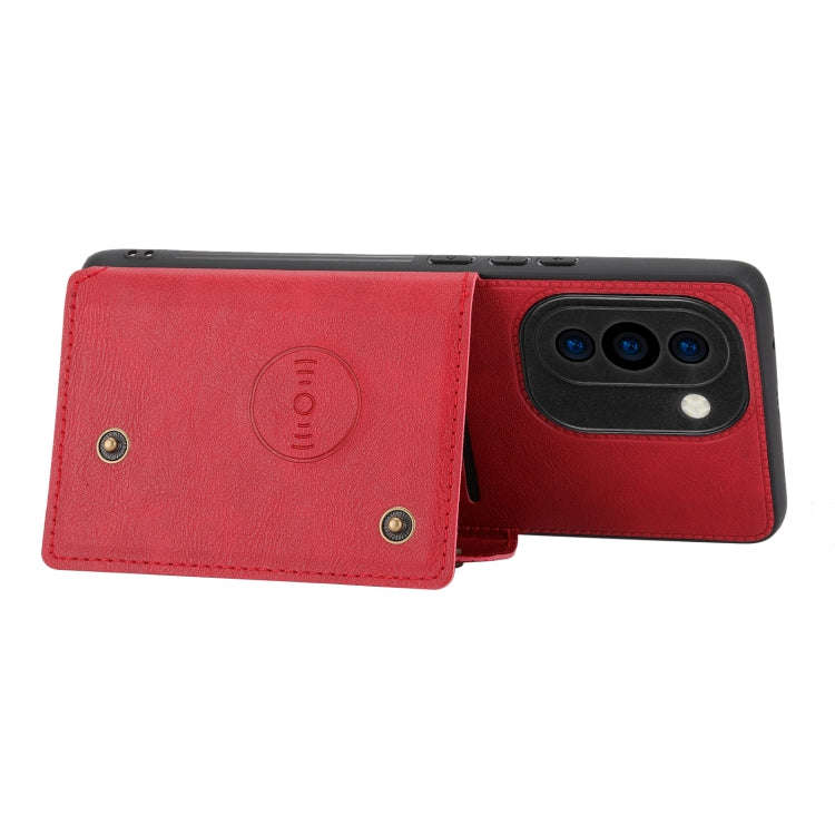 For Huawei nova 10 Pro Double Buckle Magnetic Phone Case(Red)