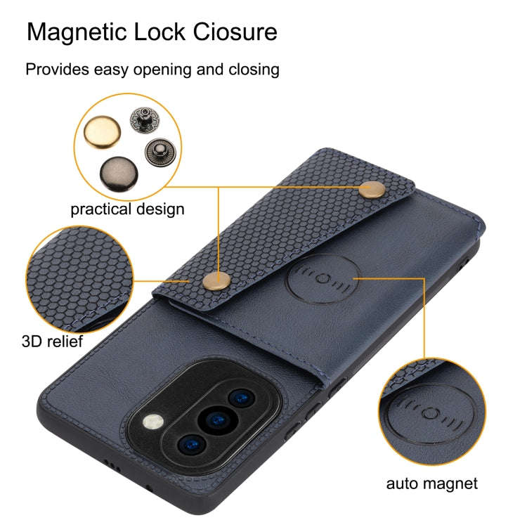For Huawei nova 10 Pro Double Buckle Magnetic Phone Case(Light Brown)