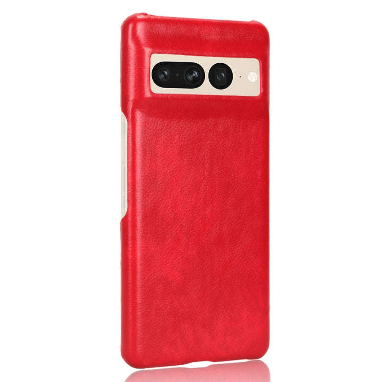 For Google Pixel 7 Pro 5G Shockproof Litchi Texture PC + PU Case(Red)
