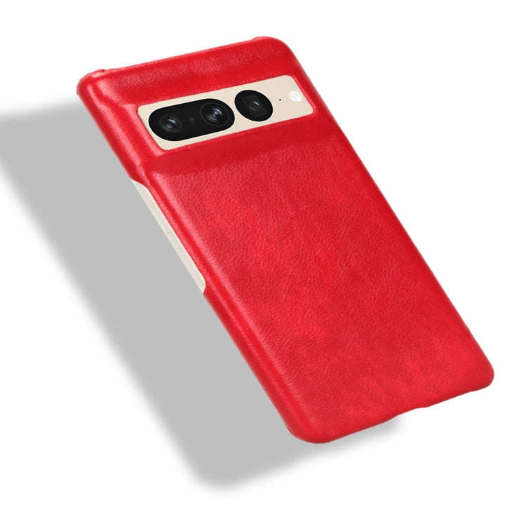 For Google Pixel 7 Pro 5G Shockproof Litchi Texture PC + PU Case(Red)