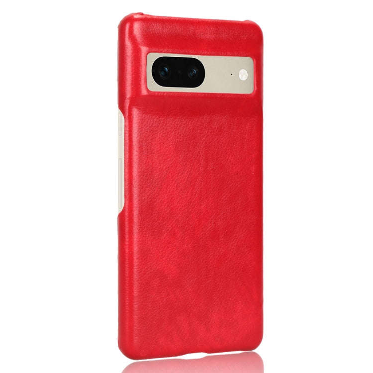 For Google Pixel 7 5G Shockproof Litchi Texture PC + PU Case(Red)