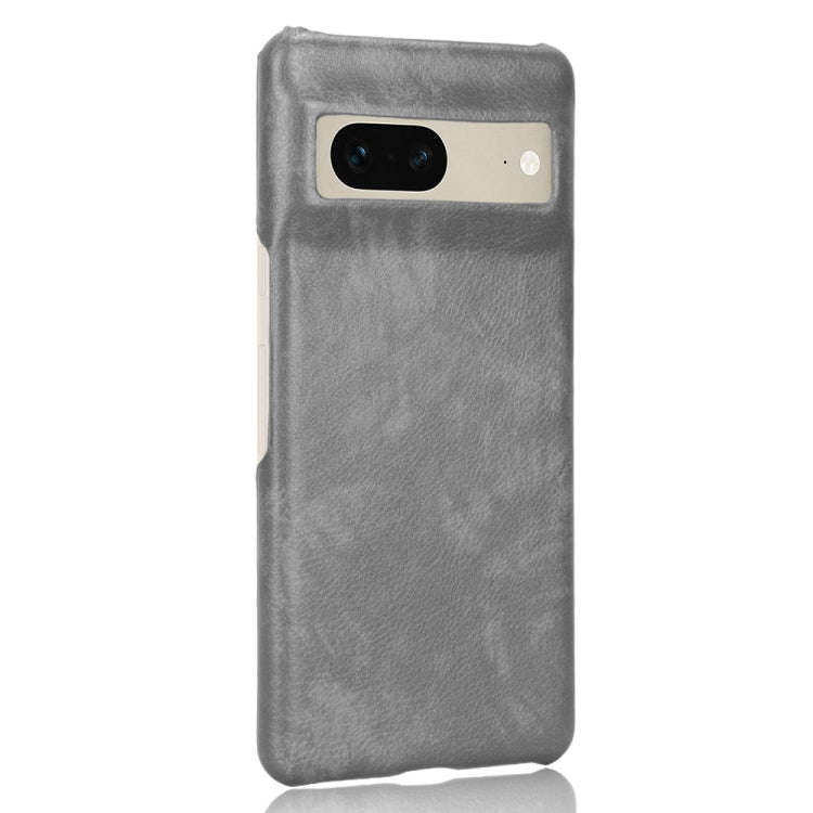 For Google Pixel 7 5G Shockproof Litchi Texture PC + PU Case(Grey)