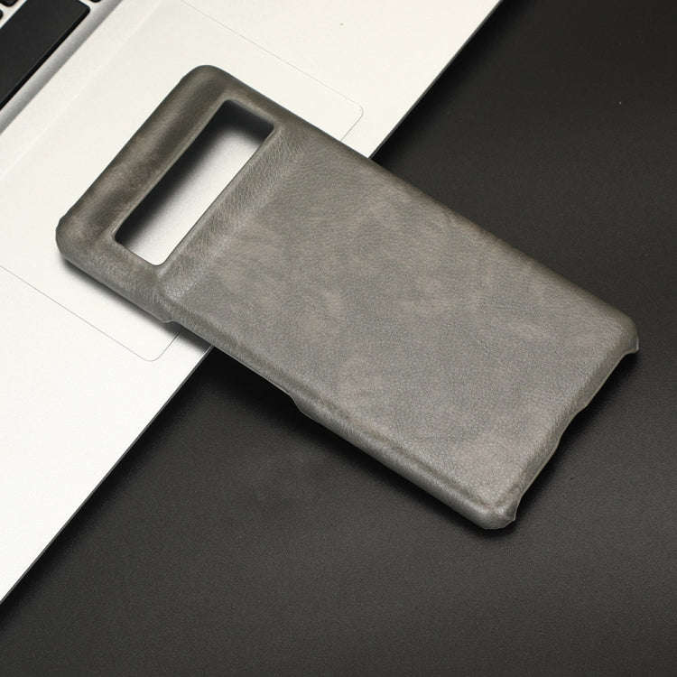 For Google Pixel 7 5G Shockproof Litchi Texture PC + PU Case(Grey)