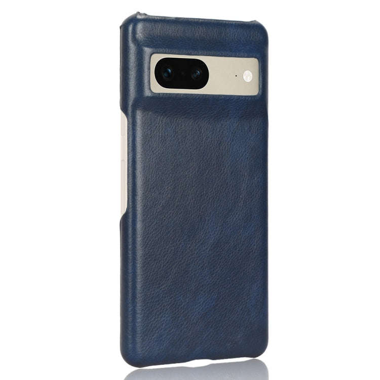 For Google Pixel 7 5G Shockproof Litchi Texture PC + PU Case(Blue)