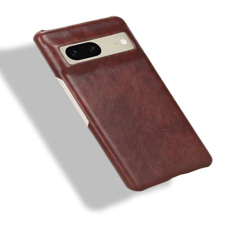 For Google Pixel 7 5G Shockproof Litchi Texture PC + PU Case(Brown)