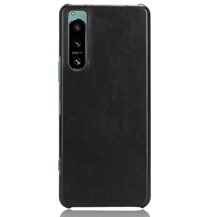 For Sony Xperia 5 IV Shockproof Litchi Texture PC + PU Case(Black)