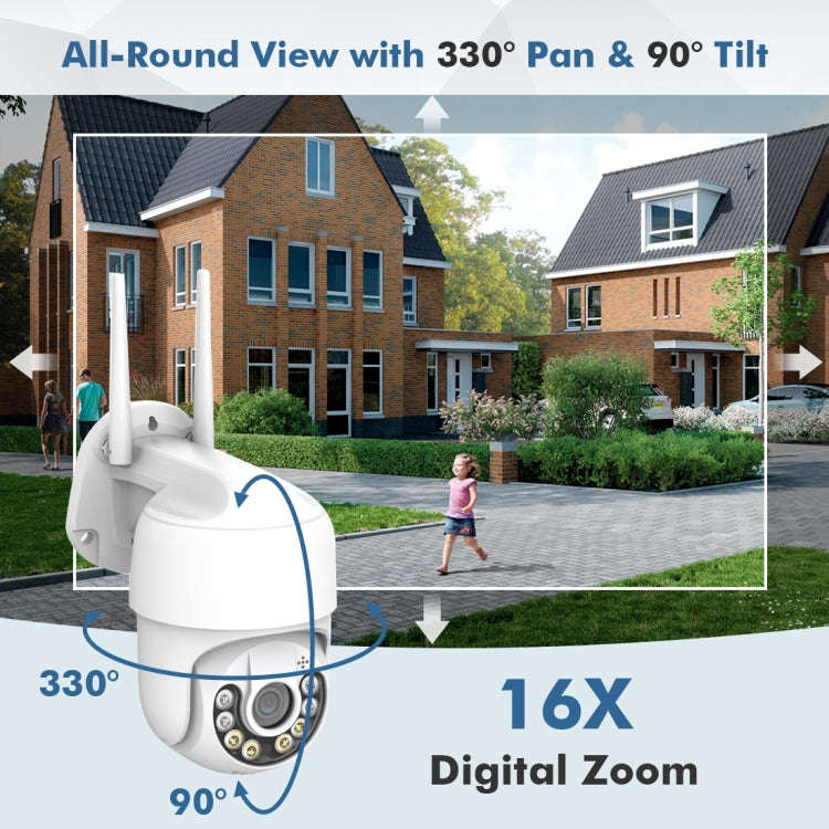 QX59 1920 x 1080P HD 2MP Wireless WiFi Smart Surveillance Camera Support Night Vision & Motion De...