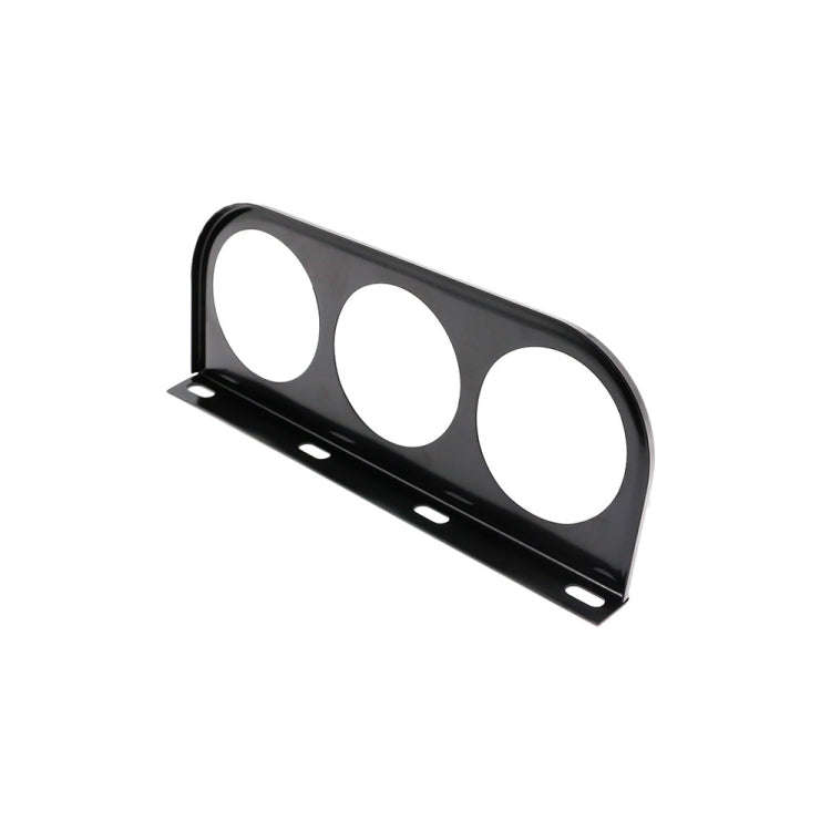 Car 52mm 3 Holes Iron Dash Gauge Meter Pod Mount Holder(Silver)