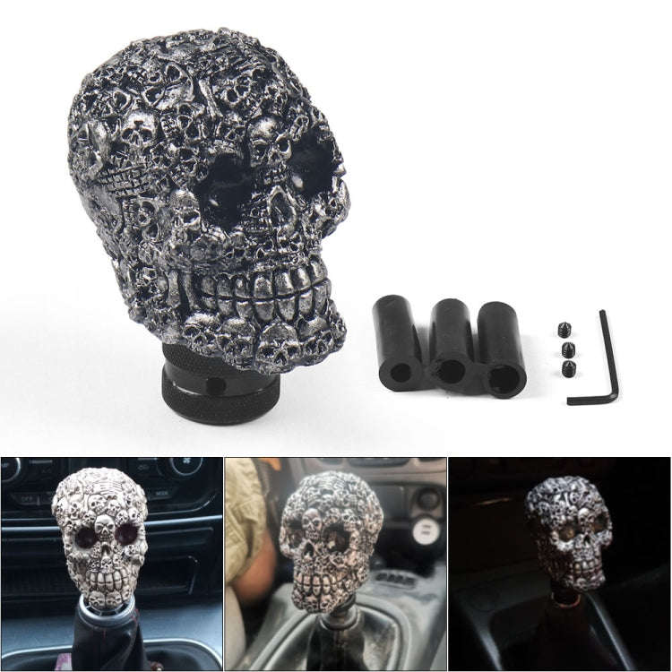 Car Skull Manual Shift Lever Gear Head(Black)