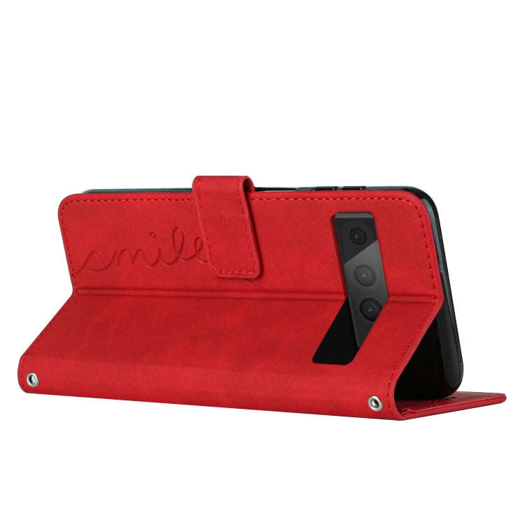 For Google Pixel 7 Pro Skin Feel Heart Pattern Leather Phone Case(Red)