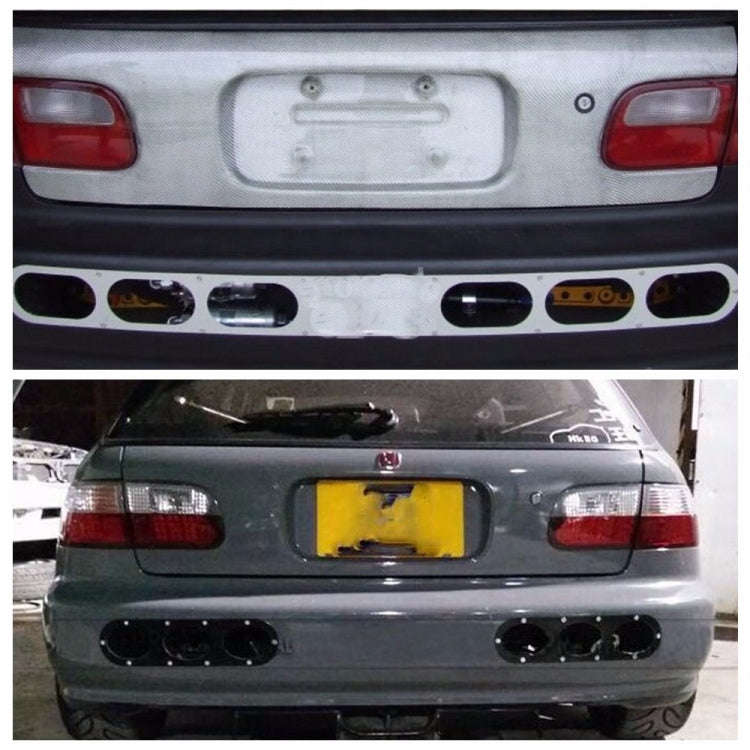 2 in 1 Universal Car Rear Bumper Air Diversion Diffuser Panel
