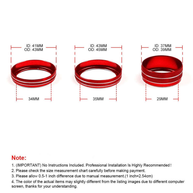 For Jeep Wrangler 2018-2021 4 in 1 Car Air Conditioner Switch Headlight Button Knob Cover Trim(Bl...
