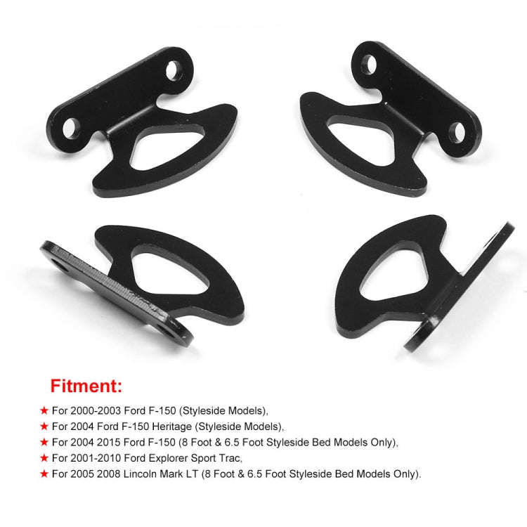4 in 1 For Ford F-150 Truck Internal Tie Hook Mounting Bracket