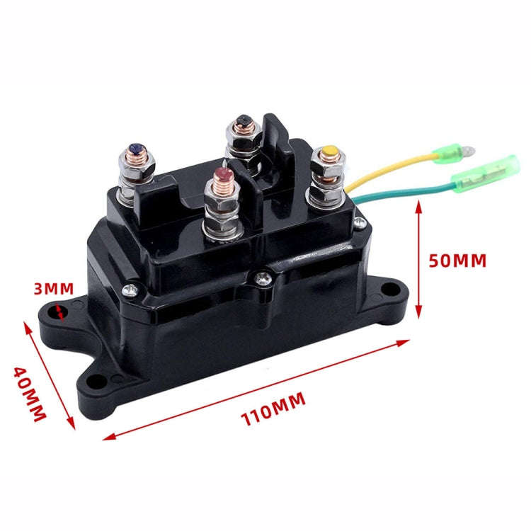 For UTV / Pickup Truck / ATV Electric Winch Relay Heavy Duty Solenoid Contactor with Rocker Arm &...