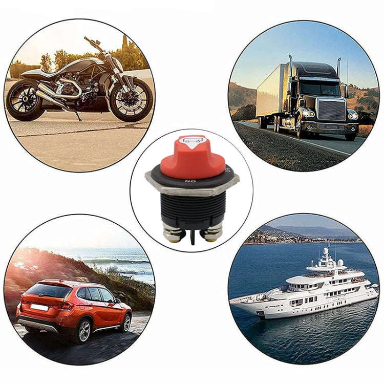 50A 10AWG Car Yacht Battery Selector Isolator Disconnect Rotary Switch Cut With Power Cord